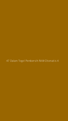 Tampilan Antarmuka Aplikasi 47 Dalam Togel Pembersih Ram Otomatis - 4