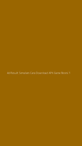 Tampilan Antarmuka Aplikasi 4d Result Semalam Cara Download Apk Game Resmi - 1