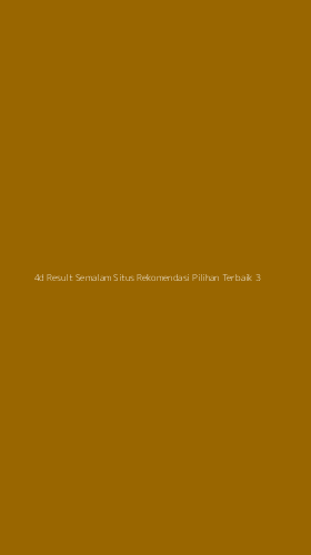 Tampilan Antarmuka Aplikasi 4d Result Semalam Situs Rekomendasi Pilihan Terbaik - 3