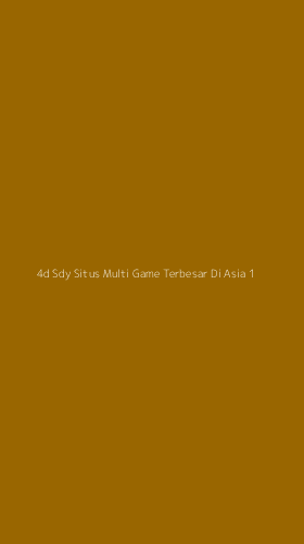 Tampilan Antarmuka Aplikasi 4d Sdy Situs Multi Game Terbesar Di Asia - 1