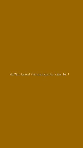 Tampilan Antarmuka Aplikasi 4d Win Jadwal Pertandingan Bola Hari Ini - 1
