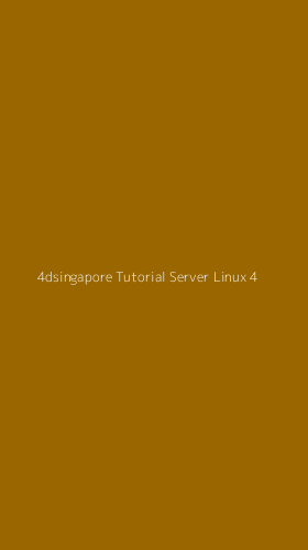 Tampilan Antarmuka Aplikasi 4dsingapore Tutorial Server Linux - 4