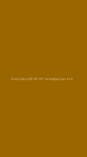 Tampilan Antarmuka Aplikasi 5lions Data Sgp Hk Sdy Terlengkap Hari Ini - 4