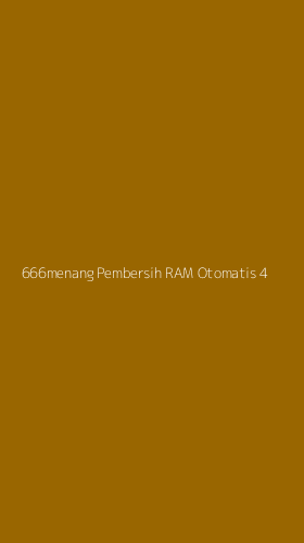 Tampilan Antarmuka Aplikasi 666menang Pembersih Ram Otomatis - 4