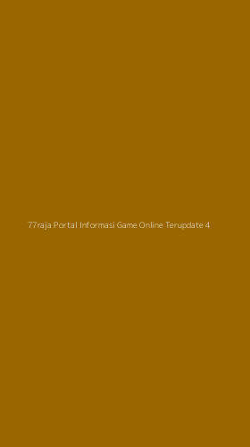 Tampilan Antarmuka Aplikasi 77raja Portal Informasi Game Online Terupdate - 4