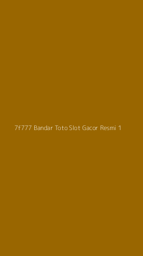 Tampilan Antarmuka Aplikasi 7f777 Bandar Toto Slot Gacor Resmi - 1