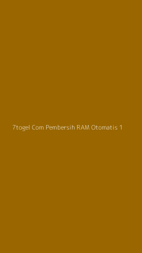 Tampilan Antarmuka Aplikasi 7togel Com Pembersih Ram Otomatis - 1