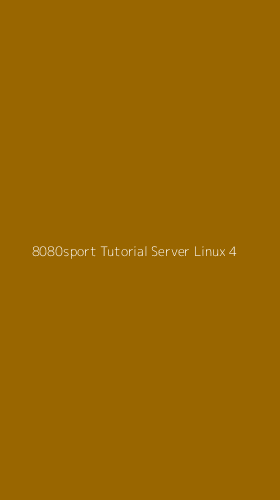 Tampilan Antarmuka Aplikasi 8080sport Tutorial Server Linux - 4