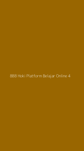 Tampilan Antarmuka Aplikasi 888 Hoki Platform Belajar Online - 4