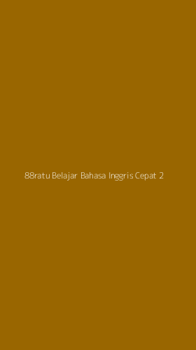 Tampilan Antarmuka Aplikasi 88ratu Belajar Bahasa Inggris Cepat - 2