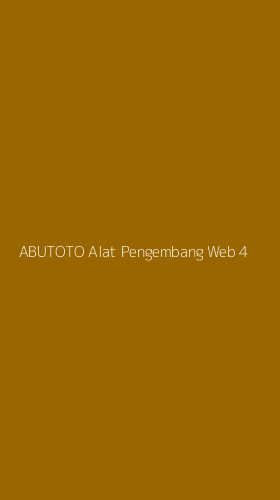 Tampilan Antarmuka Aplikasi Abutoto Alat Pengembang Web - 4