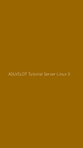 Tampilan Antarmuka Aplikasi Adlvslot Tutorial Server Linux - 3