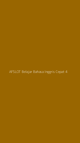 Tampilan Antarmuka Aplikasi Afslot Belajar Bahasa Inggris Cepat - 4