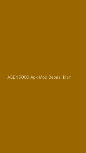 Tampilan Antarmuka Aplikasi Agen5000 Apk Mod Bebas Iklan - 1