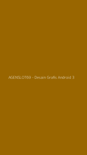 Tampilan Antarmuka Aplikasi AGENSLOT69 - Desain Grafis Android - 3