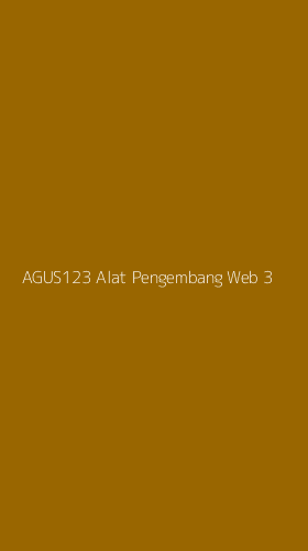 Tampilan Antarmuka Aplikasi Agus123 Alat Pengembang Web - 3
