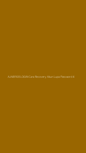 Tampilan Antarmuka Aplikasi Ajaib168 Login Cara Recovery Akun Lupa Password - 4