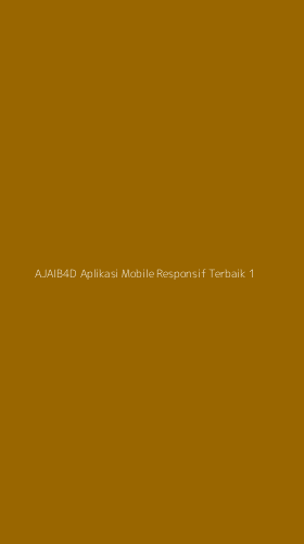 Tampilan Antarmuka Aplikasi Ajaib4d Aplikasi Mobile Responsif Terbaik - 1