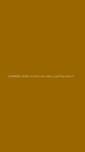 Tampilan Antarmuka Aplikasi Ajaib888 Login Cara Recovery Akun Lupa Password - 3