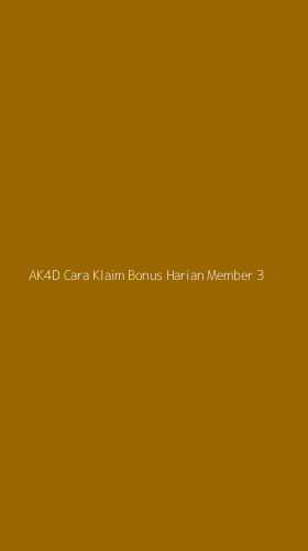 Tampilan Antarmuka Aplikasi Ak4d Cara Klaim Bonus Harian Member - 3