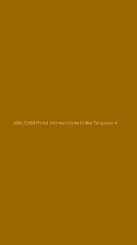 Tampilan Antarmuka Aplikasi Analisa88 Portal Informasi Game Online Terupdate - 4