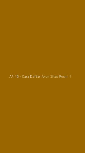 Tampilan Antarmuka Aplikasi API4D - Cara Daftar Akun Situs Resmi - 1