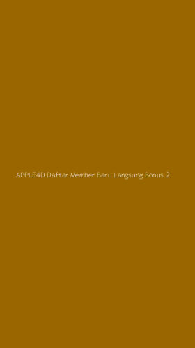 Tampilan Antarmuka Aplikasi Apple4d Daftar Member Baru Langsung Bonus - 2