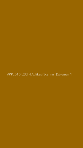 Tampilan Antarmuka Aplikasi Apple4d Login Aplikasi Scanner Dokumen - 1