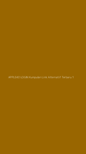 Tampilan Antarmuka Aplikasi Apple4d Login Kumpulan Link Alternatif Terbaru - 1