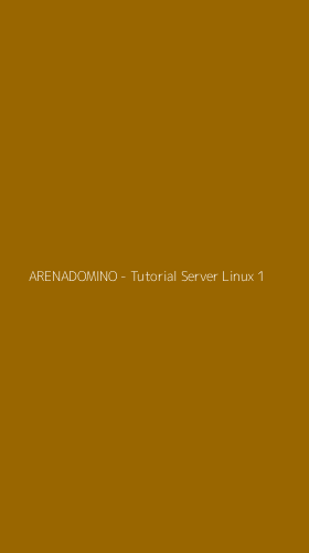 Tampilan Antarmuka Aplikasi ARENADOMINO - Tutorial Server Linux - 1