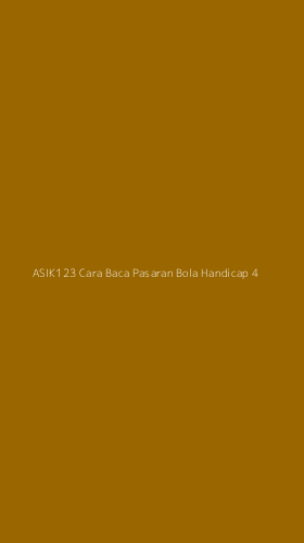 Tampilan Antarmuka Aplikasi Asik123 Cara Baca Pasaran Bola Handicap - 4