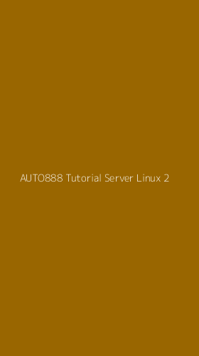 Tampilan Antarmuka Aplikasi Auto888 Tutorial Server Linux - 2