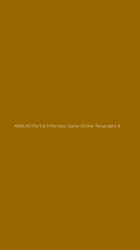 Tampilan Antarmuka Aplikasi Awal4d Portal Informasi Game Online Terupdate - 4