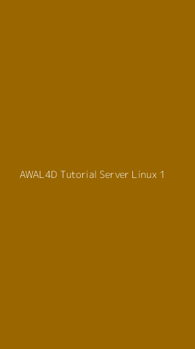 Tampilan Antarmuka Aplikasi Awal4d Tutorial Server Linux - 1