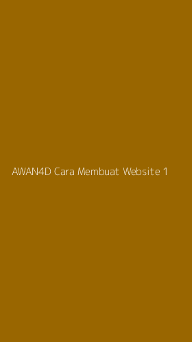 Tampilan Antarmuka Aplikasi Awan4d Cara Membuat Website - 1