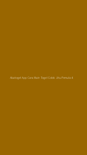Tampilan Antarmuka Aplikasi Abatogel App Cara Main Togel Colok Jitu Pemula - 4