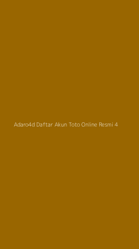 Tampilan Antarmuka Aplikasi Adaro4d Daftar Akun Toto Online Resmi - 4