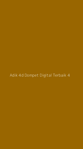 Tampilan Antarmuka Aplikasi Adik 4d Dompet Digital Terbaik - 4