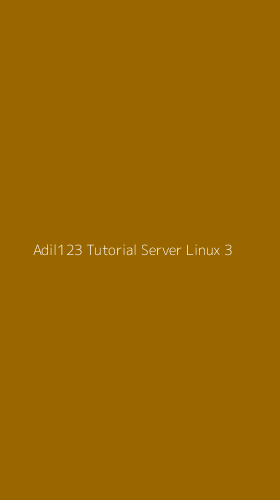 Tampilan Antarmuka Aplikasi Adil123 Tutorial Server Linux - 3