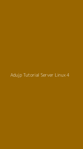 Tampilan Antarmuka Aplikasi Adujp Tutorial Server Linux - 4