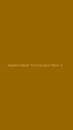 Tampilan Antarmuka Aplikasi Afapoker Bandar Toto Slot Gacor Resmi - 3