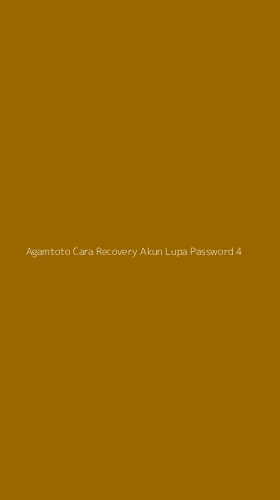Tampilan Antarmuka Aplikasi Agamtoto Cara Recovery Akun Lupa Password - 4