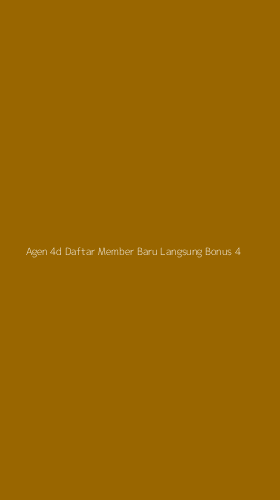 Tampilan Antarmuka Aplikasi Agen 4d Daftar Member Baru Langsung Bonus - 4