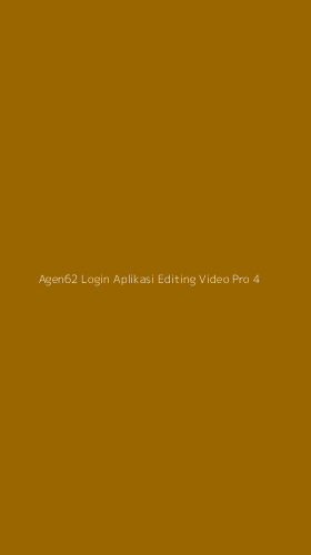 Tampilan Antarmuka Aplikasi Agen62 Login Aplikasi Editing Video Pro - 4