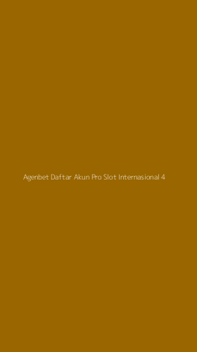 Tampilan Antarmuka Aplikasi Agenbet Daftar Akun Pro Slot Internasional - 4