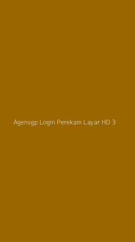 Tampilan Antarmuka Aplikasi Agensgp Login Perekam Layar Hd - 3