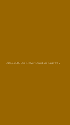 Tampilan Antarmuka Aplikasi Agenslot888 Cara Recovery Akun Lupa Password - 2