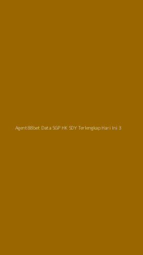 Tampilan Antarmuka Aplikasi Agent88bet Data Sgp Hk Sdy Terlengkap Hari Ini - 3