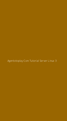 Tampilan Antarmuka Aplikasi Agentotoplay Com Tutorial Server Linux - 3