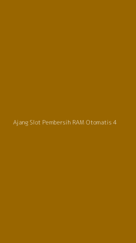 Tampilan Antarmuka Aplikasi Ajang Slot Pembersih Ram Otomatis - 4